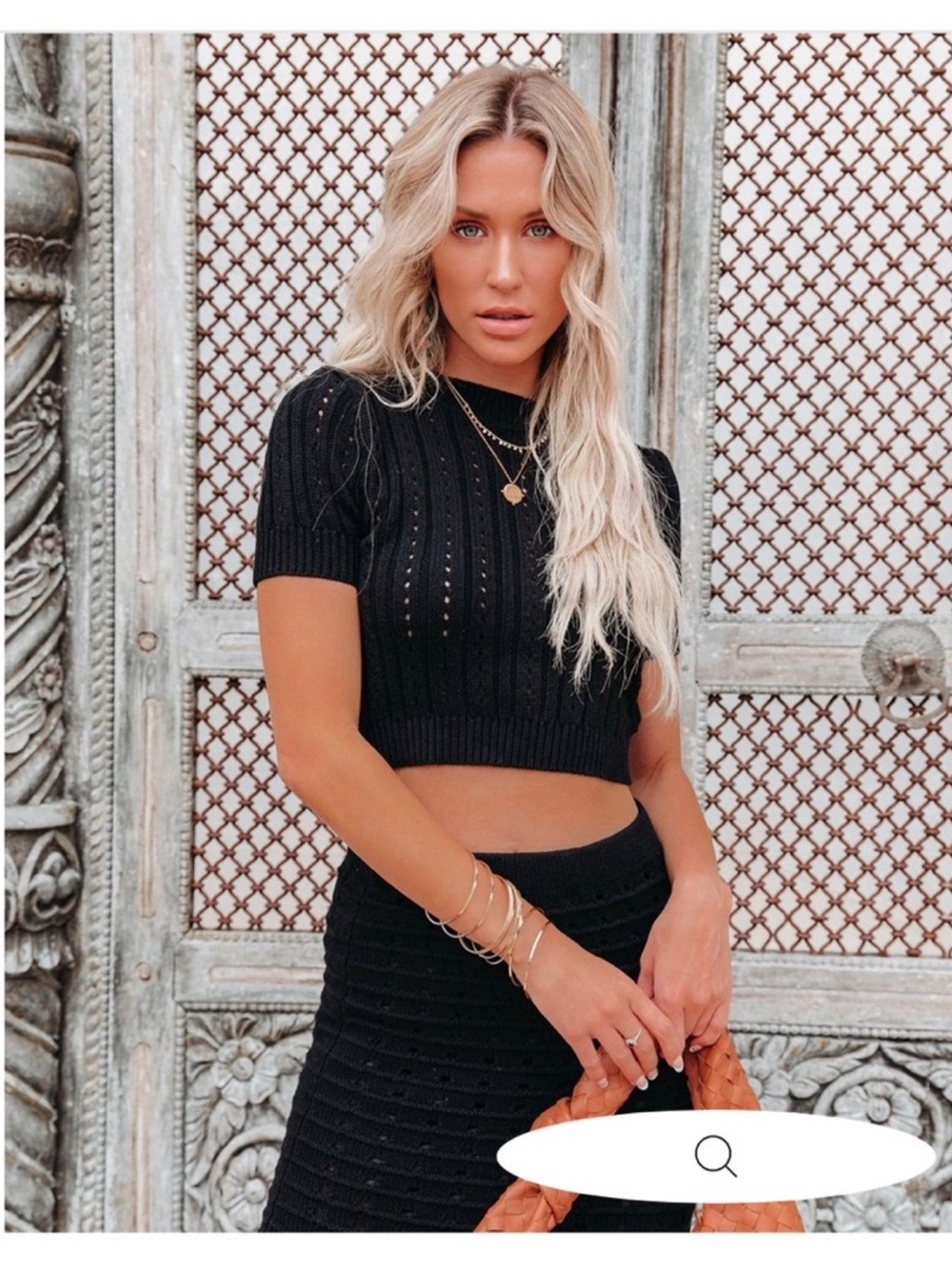 Vici Black Knit Top, size M - Picture 11 of 11